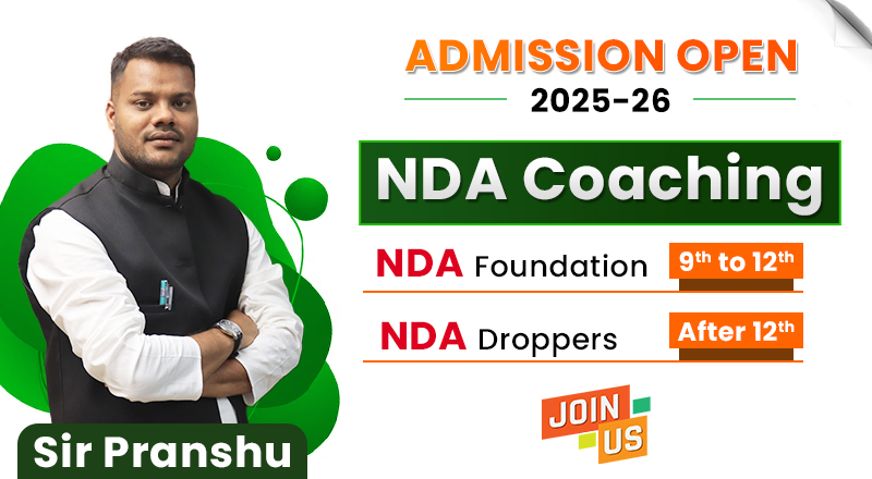 NDA coaching advertisement for students