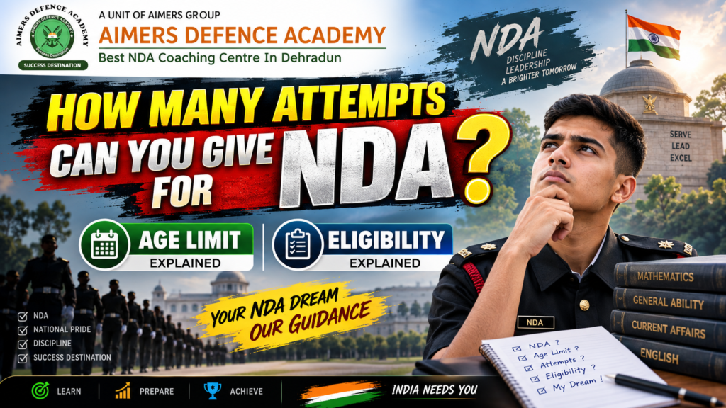 How Many Attempts Can You Give for NDA? Age Limit & Eligibility Explained​